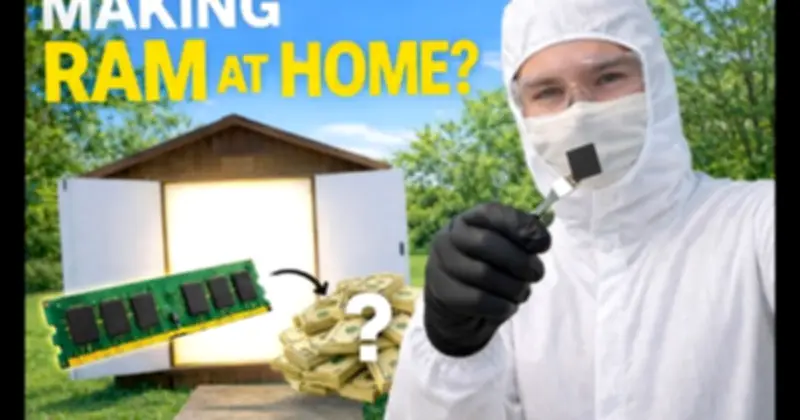 YouTuber tự chế tạo chip nhớ tại nhà giữa khủng hoảng RAM