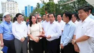 Bí thư Thành ủy Hà Nội kiểm tra, chốt tiến độ nhiều dự án trọng điểm