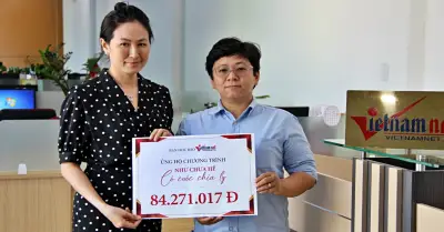 Độc giả ủng hộ chương trình 'Như chưa hề có cuộc chia ly' hơn 84 triệu đồng