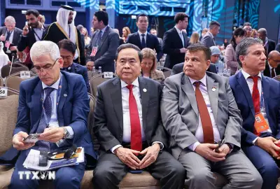 Chủ tịch Quốc hội Trần Thanh Mẫn dẫn đầu đoàn Việt Nam dự lễ khai mạc IPU-152