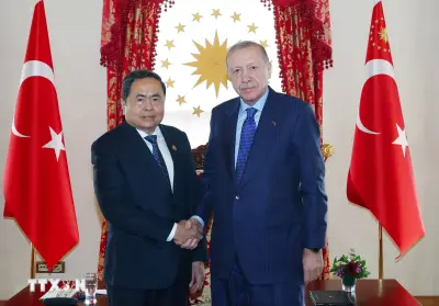 Chủ tịch Quốc hội Trần Thanh Mẫn hội kiến Tổng thống Thổ Nhĩ Kỳ Erdogan tại Istanbul