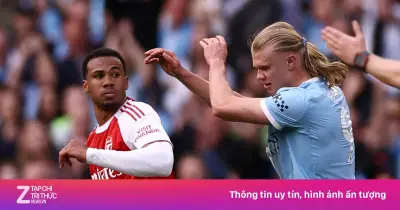 Haaland Phản Pháo Sau Pha Tranh Cãi Của Gabriel Trong Trận Man City Thắng Arsenal