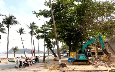 Hải Phòng Phá Dỡ Công Trình Xuống Cấp, Mở Rộng Đường Lý Thái Tổ Tại Khu Du Lịch Đồ Sơn