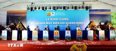 Khởi công nhà máy điện gió đầu tiên tại miền Bắc ở Quảng Ninh