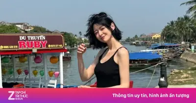 Nữ diễn viên Itaewon Class Kwon Nara đội nón lá, khám phá Hội An trong hạnh phúc