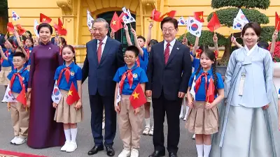 Tổng Bí thư, Chủ tịch nước Tô Lâm chủ trì lễ đón Tổng thống Hàn Quốc tại Hà Nội