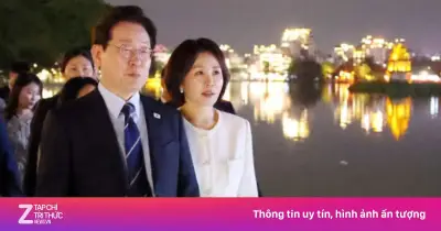 Tổng thống Hàn Quốc Lee Jae Myung và Phu nhân dạo hồ Hoàn Kiếm
