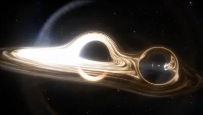 Video ghi lại khoảnh khắc hai hố đen siêu lớn sắp va chạm trong vũ trụ