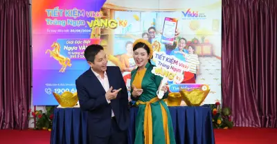 Vikki Bank tung chương trình 'Tiết kiệm trúng Ngựa Vàng ký' với giải đặc biệt 10 lượng vàng