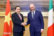 Chủ tịch Quốc hội Trần Thanh Mẫn hội đàm với Chủ tịch Hạ viện Italy