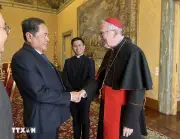 Chủ tịch Quốc hội Trần Thanh Mẫn tiếp kiến Giáo hoàng Lêô XIV tại Vatican