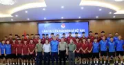 Chủ tịch VFF động viên U.17 Việt Nam trước giờ lên đường chinh phục giải Đông Nam Á