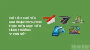 Chỉ tiêu chủ yếu giai đoạn 2026-2030 nhằm đạt tăng trưởng '2 con số'