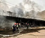 Cháy dãy ki-ốt tại khu đô thị Bắc Hà, Bắc Ninh: Không có thiệt hại về người