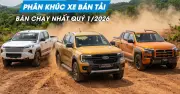 Ford Ranger giữ vững ngôi vương, Toyota Hilux hạ nhiệt trong quý 1/2026