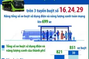 Hà Nội đưa thêm 53 xe buýt điện vào hoạt động từ ngày 1/8