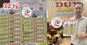 Đại lý vé số Vĩnh Long đổi thưởng 16 tờ độc đắc, tổng giá trị 32 tỉ đồng