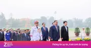 Lãnh đạo Đảng, Nhà nước và đại biểu Quốc hội viếng Chủ tịch Hồ Chí Minh trước kỳ họp đầu tiên