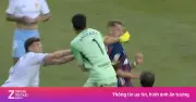 Màn hỗn chiến gây sốc ở giải hạng Nhì Tây Ban Nha giữa Zaragoza và Huesca