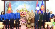 Đoàn T.Ư Đoàn thăm chúc tết Đại sứ quán Lào và Campuchia nhân dịp lễ hội truyền thống