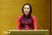 Phó Chủ tịch Quốc hội Nguyễn Thị Thanh báo cáo thành công cuộc bầu cử khóa XVI