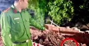 Phát hiện đầu đạn pháo 105 ly còn sót sau chiến tranh tại An Giang