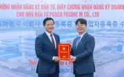 POSCO đầu tư 282 triệu USD xây nhà máy vật liệu pin tại Thái Nguyên