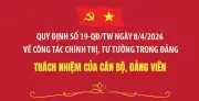 Quy Định Mới Về Công Tác Chính Trị, Tư Tưởng Trong Đảng: Trách Nhiệm Cán Bộ, Đảng Viên Được Làm Rõ