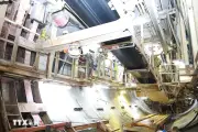 Robot TBM hoàn tất khoan ngầm tuyến metro Nhổn - Ga Hà Nội