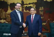 Thủ tướng Phạm Minh Chính tiếp Đại sứ Anh và Bắc Ireland tại Việt Nam Iain Frew