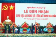 Tổng Bí thư, Chủ tịch nước To Lam dự lễ đón nhận danh hiệu Anh hùng LLVTND của Quân khu 3