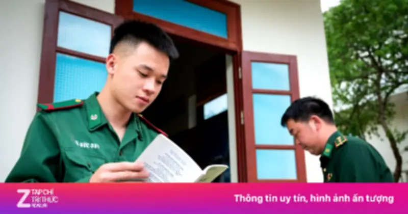30 phút đọc sách đặc biệt của chiến sĩ biên phòng miền núi phía Bắc