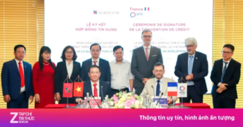 Agribank ký kết hạn mức tín dụng khí hậu với AFD thúc đẩy tăng trưởng xanh