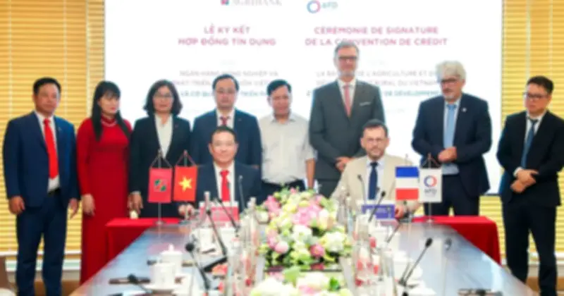 Agribank và AFD ký hợp đồng tín dụng khí hậu không bảo lãnh Chính phủ đầu tiên