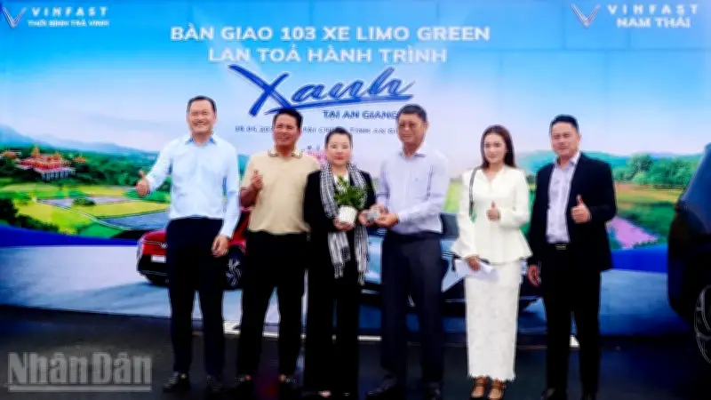 An Giang tiên phong chuyển đổi xanh toàn bộ xe công vụ sang xe điện