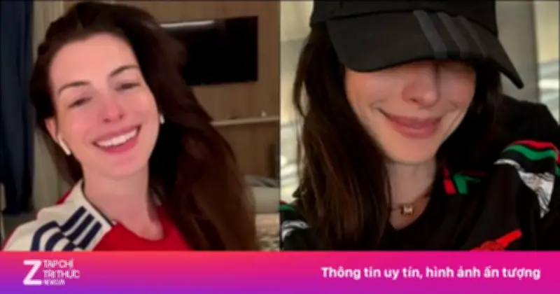 Anne Hathaway phát cuồng ăn mừng chiến thắng của Arsenal