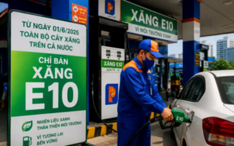 Bộ Công Thương yêu cầu triển khai xăng E10 từ tháng 6