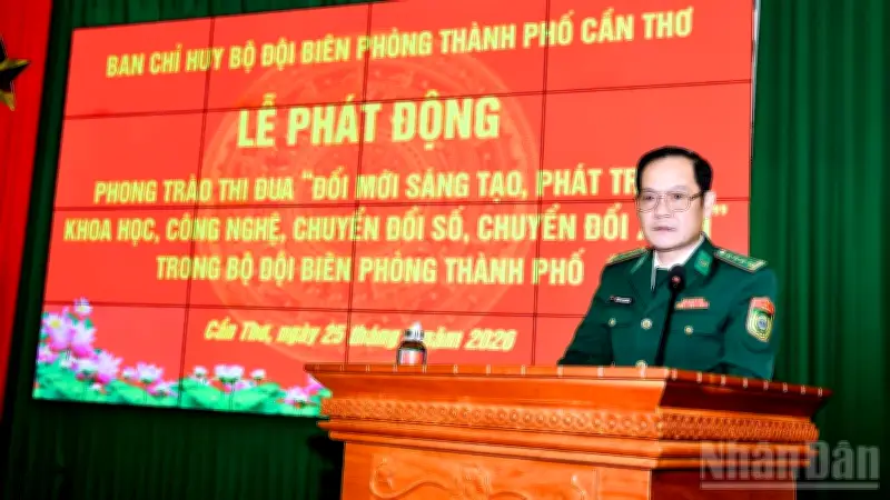 Bộ đội Biên phòng Cần Thơ phát động phong trào thi đua chuyển đổi số