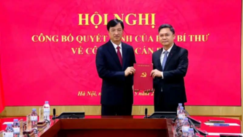 Bổ nhiệm tân Phó Trưởng Ban Tổ chức Trung ương