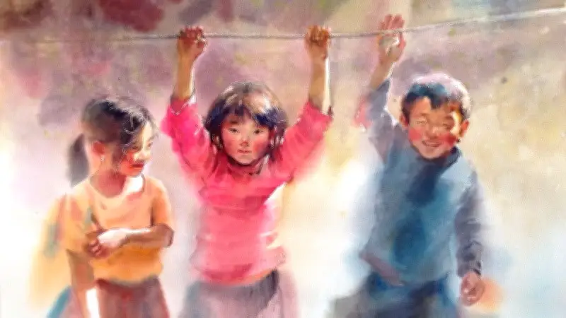 Bộ tranh màu nước về trẻ em vùng cao của họa sĩ Trương Văn Ngọc: Hành trình ký ức và thẩm mỹ