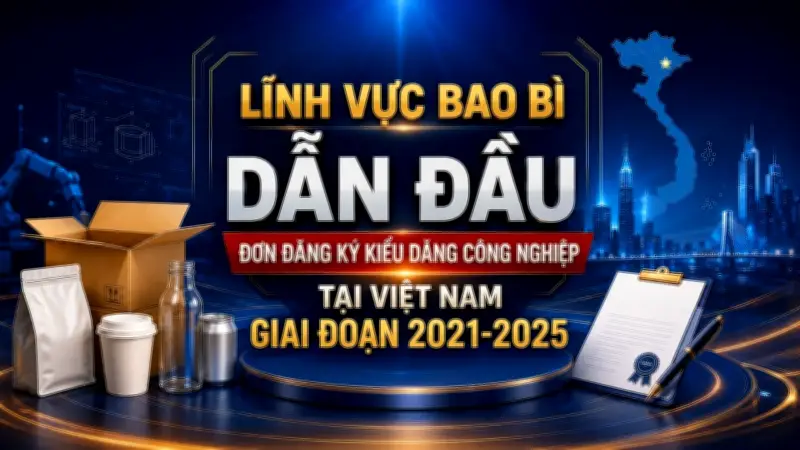 Bao bì dẫn đầu đăng ký kiểu dáng công nghiệp tại Việt Nam giai đoạn 2021-2025