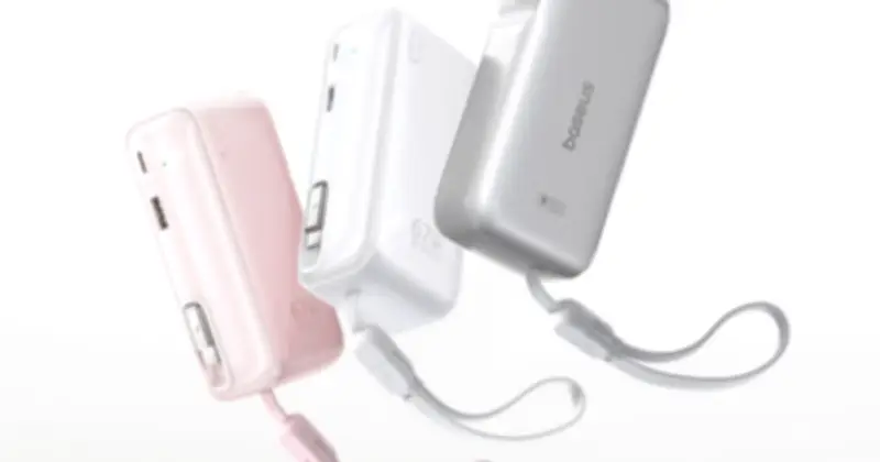 Baseus ra mắt pin dự phòng 3 trong 1 giá rẻ, cáp USB-C tích hợp dài 72cm