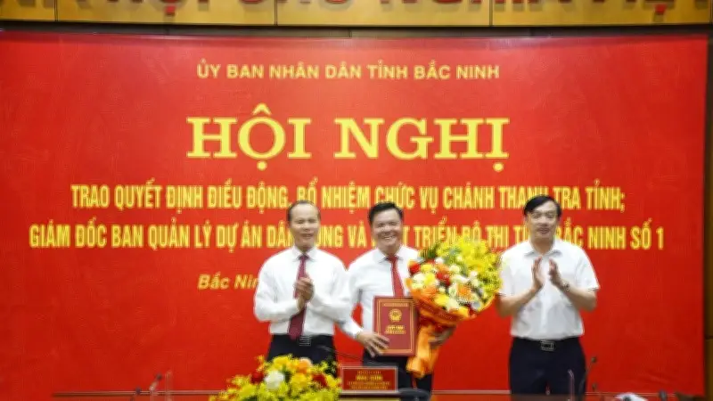 Bắc Ninh bổ nhiệm Chánh Thanh tra tỉnh và Giám đốc Ban Quản lý dự án