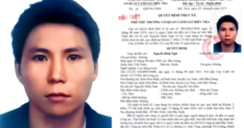 Bắc Ninh truy nã đặc biệt nguy hiểm đối tượng lạm dụng tín nhiệm chiếm đoạt tài sản