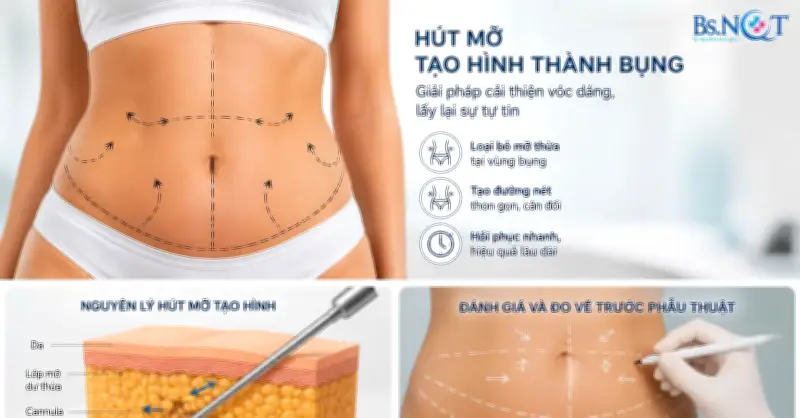 Bác sĩ cảnh báo rủi ro khi hút mỡ tạo hình bụng không đúng quy trình