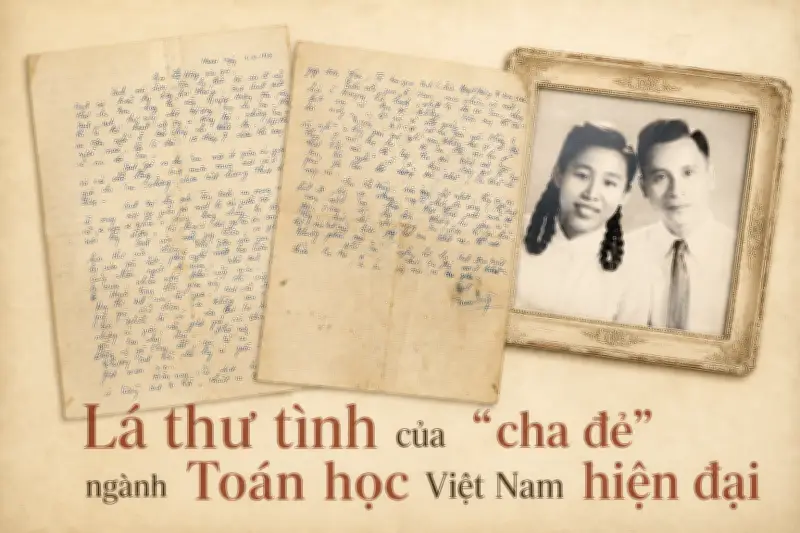 Bức thư tình nồng nàn gửi vợ của nhà toán học Lê Văn Thiêm