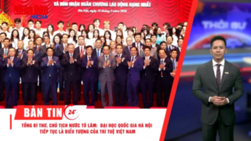 Bản tin Thời sự 24h: ĐHQG Hà Nội nhận Huân chương, xăng E10 từ 1/6
