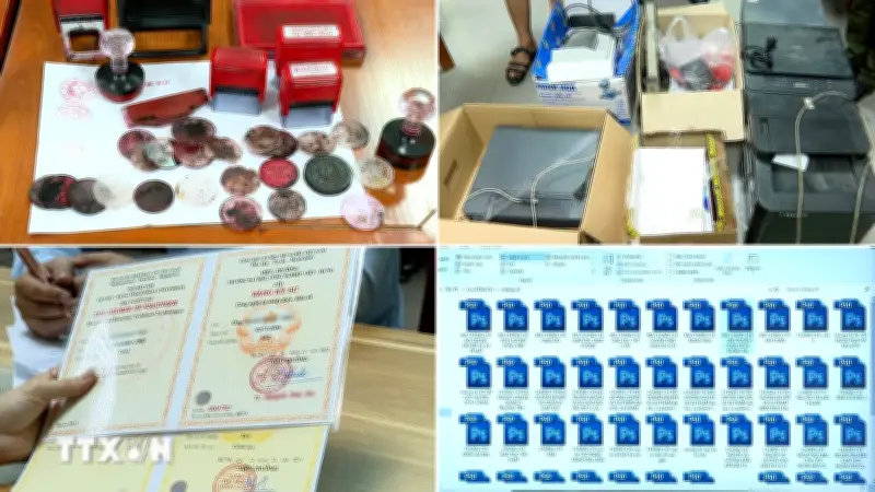 Bắt giữ nhóm đối tượng làm giả con dấu, tài liệu của hơn 100 cơ quan, tổ chức