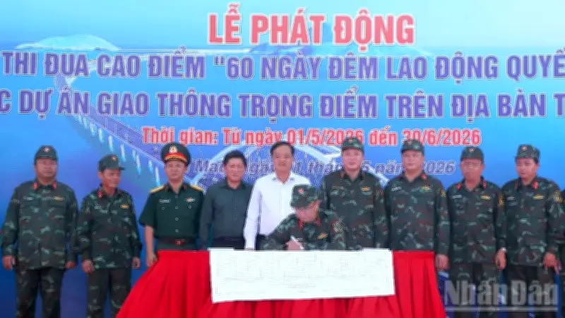 Cà Mau phát động thi đua 60 ngày đêm tại ba dự án trọng điểm
