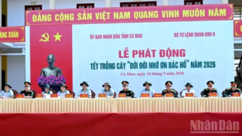 Cà Mau phát động Tết trồng cây, hướng tới mục tiêu 1 triệu cây xanh năm 2026